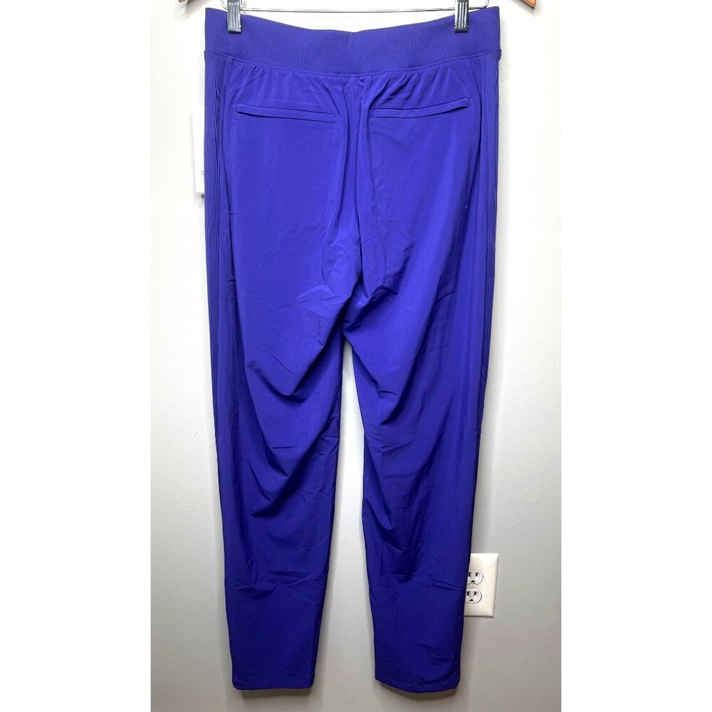 Athleta Womens Brooklyn Lined Pant Purple Ribbed Waist size 4/P - Picture 9 of 16